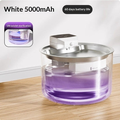 3L Cordless Stainless Steel Cat Water Fountain