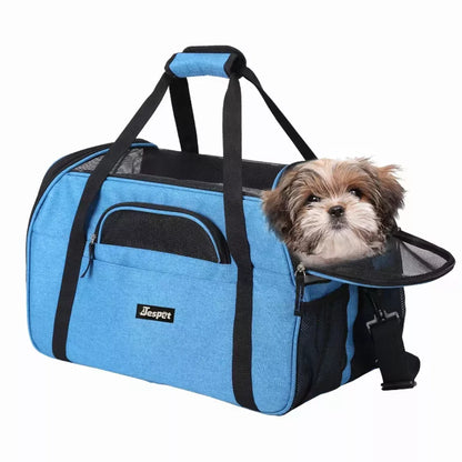 JESPET Soft-Sided Pet Carrier for Small Dogs and Cats