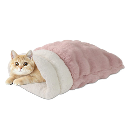 GOOPAWS 4-in-1 Self-Warming Cat Sack Bed
