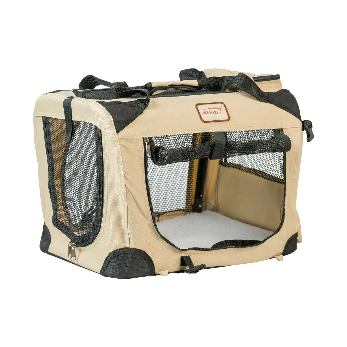Armarkat PC201B Folding Soft Dog Crate and Carrier