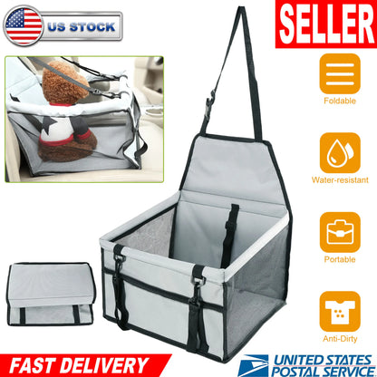 Foldable Dog Booster Car Seat