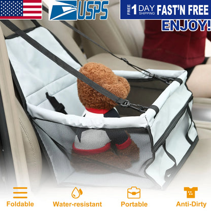 Foldable Dog Booster Car Seat