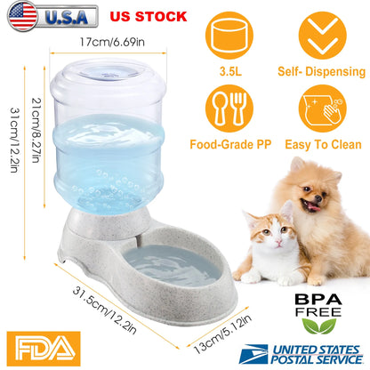 Gravity Pet Water Dispenser 3.5L
