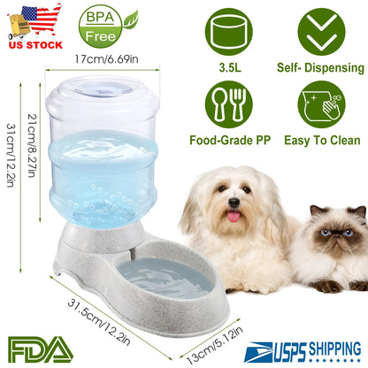 Gravity Pet Water Dispenser 3.5L