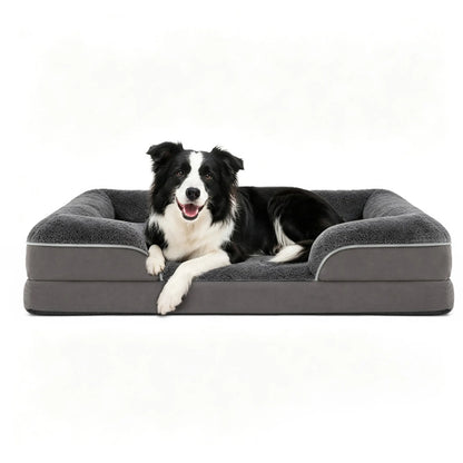 LFC PETS Orthopedic Bolster Pet Bed