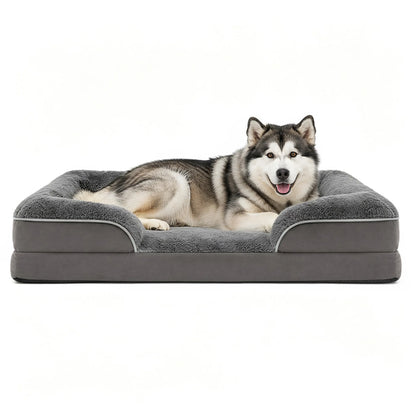 LFC PETS Orthopedic Bolster Pet Bed