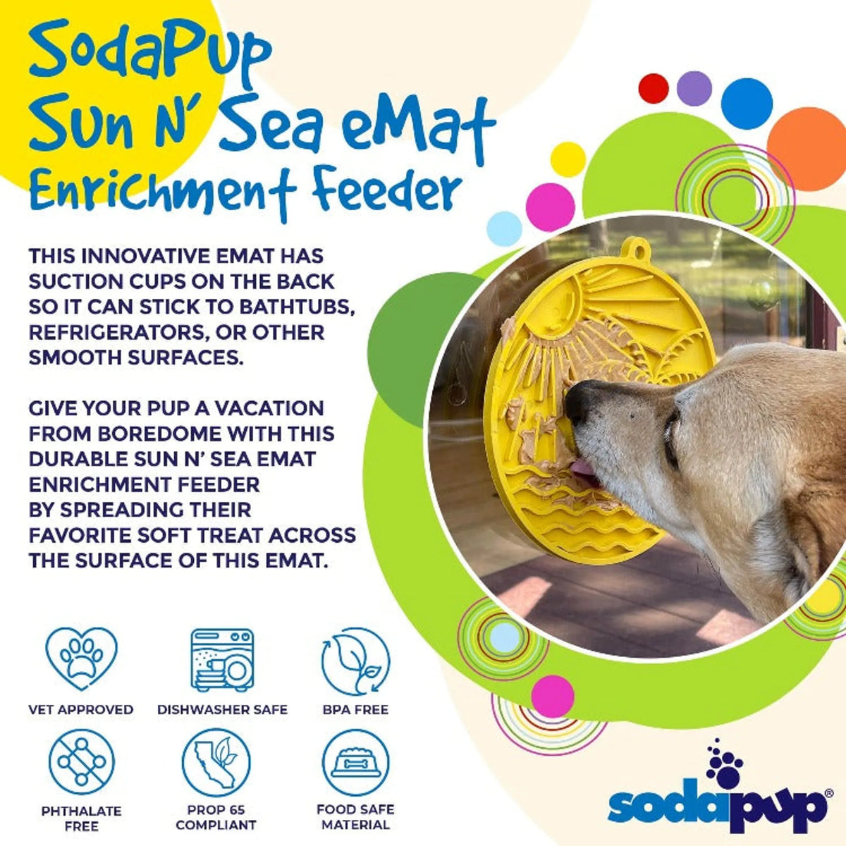 SodaPup Sun n Sea Suction Lick Mat