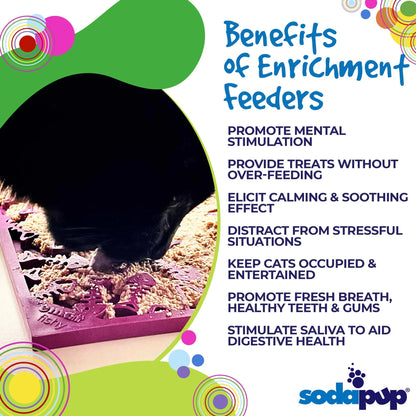 SodaPup Fishy Small Lick Mat for Dogs and Cats