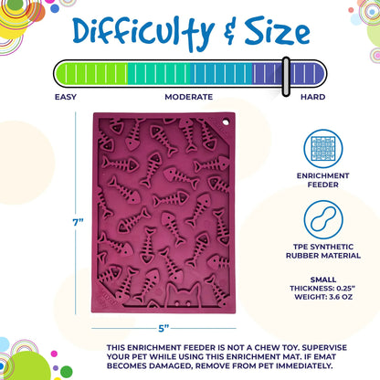 SodaPup Fishy Small Lick Mat for Dogs and Cats