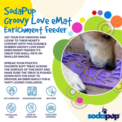 SodaPup Groovy Love Small Lick Mat