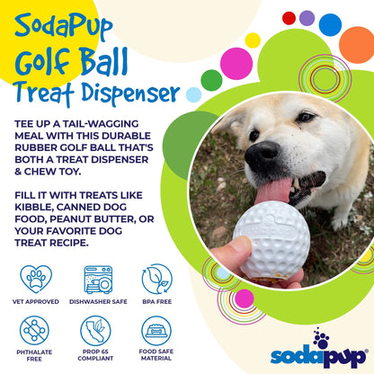 Golf Ball PUP-X Treat Dispenser Dog Toy