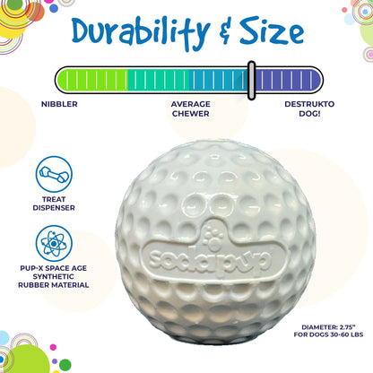 Golf Ball PUP-X Treat Dispenser Dog Toy