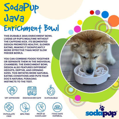SodaPup Java Slow Feeder Dog Bowl