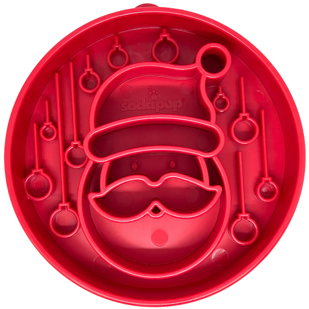 SodaPup Santa Christmas Slow Feeder Dog Bowl