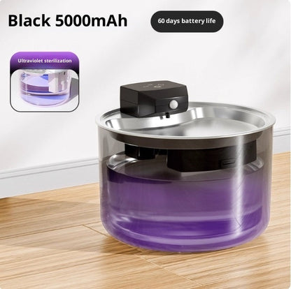 3L Cordless Stainless Steel Cat Water Fountain