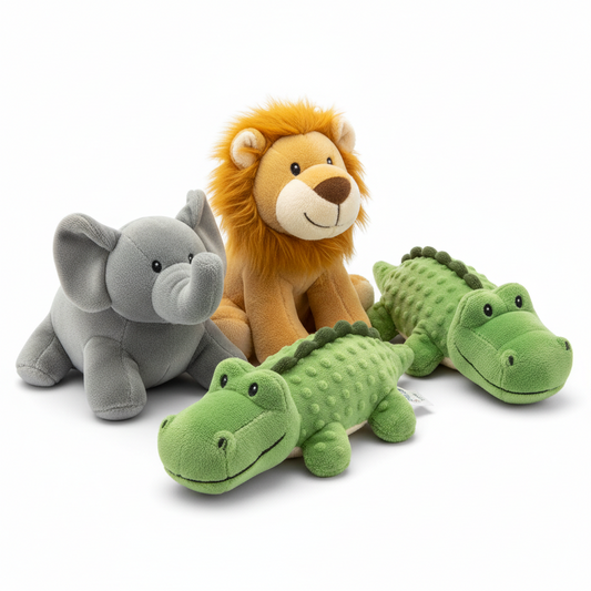 Squeaky Animal Plush Toys – Fun & Durable Chew Toys for Puppies